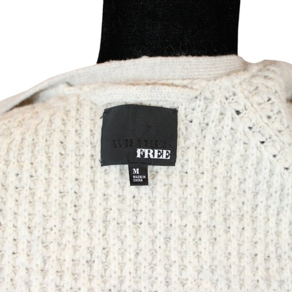 Wilfred Free Waffle Knit Cardigan Alpaca Medium Zipper Front Long Sleeves CA287 - Picture 9 of 9